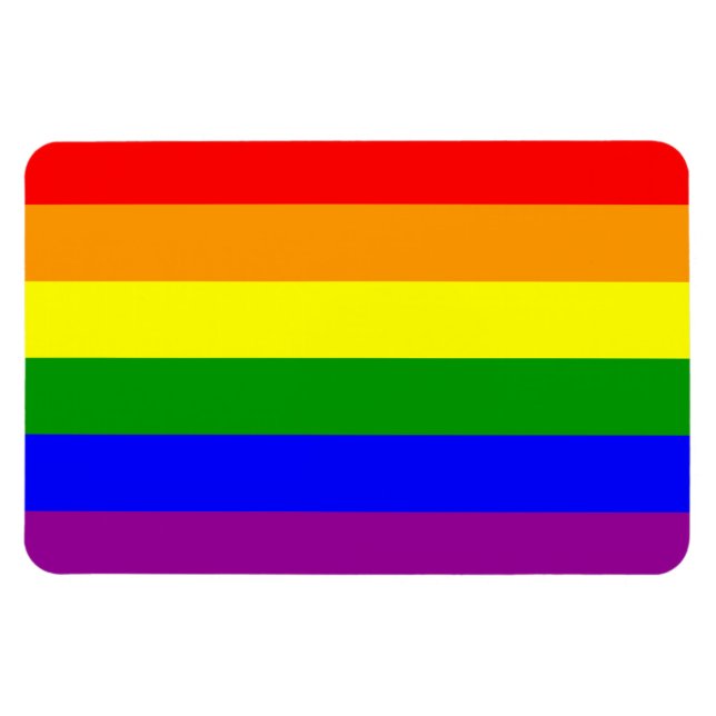 Imán Bandera del Orgullo Gay / Bandera Arcoiris (Horizontal)