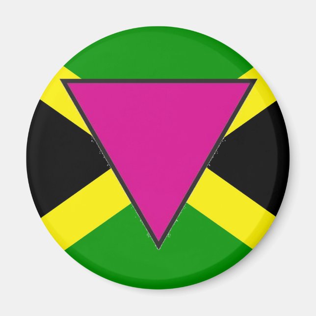 Imán Bandera del Orgullo Gay de Jamaica (Frente)
