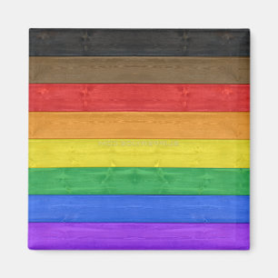 Imán Bandera del orgullo gay inclusiva de SlipperyJoe, 
