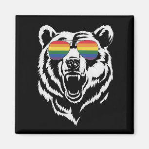 Imán Bandera del Orgullo Gay LGBTQ Gafas de Arcoiris Ga