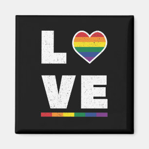 Imán Bandera del Orgullo Gay LGBTQ Molesta Amor Grunge