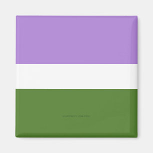 Imán bandera del orgullo genderqueer de SlipperyJoe lav