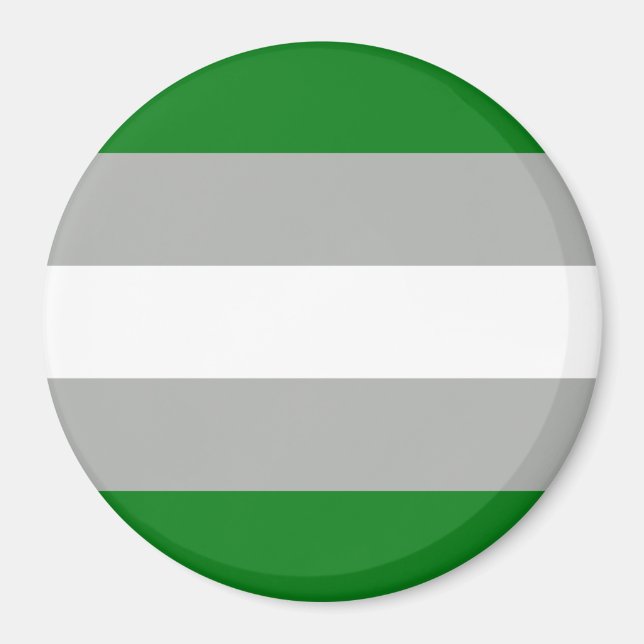 Imán Bandera del Orgullo Grisromántico (Frente)