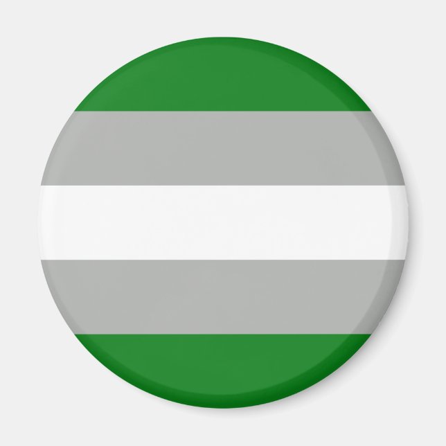 Imán Bandera del Orgullo Grisromántico (Frente)