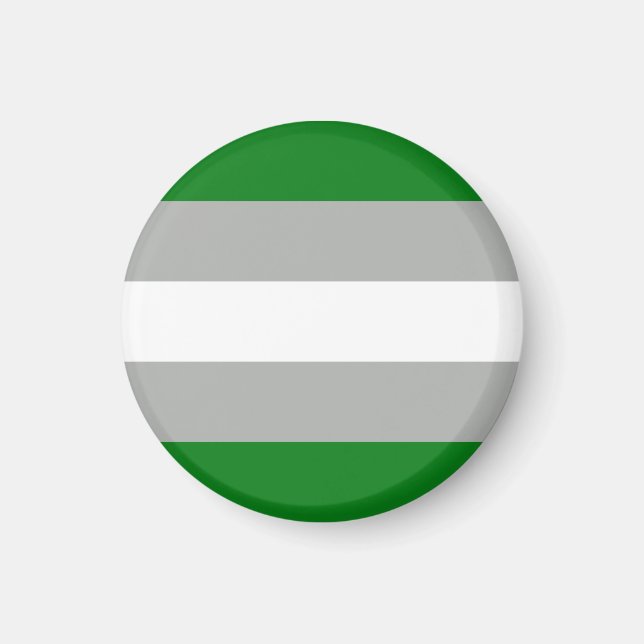 Imán Bandera del Orgullo Grisromántico (Frente)