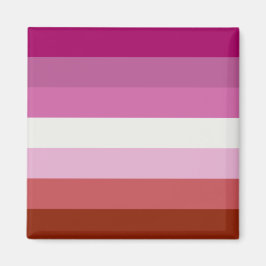 Imán Bandera del Orgullo Lesbiano Rosa