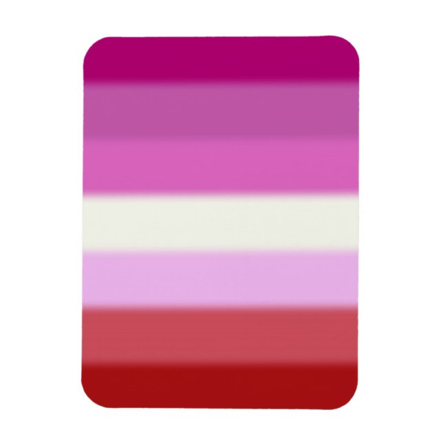 Imán Bandera del orgullo lésbico caído (Vertical)