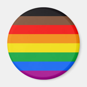 Imán Bandera del Orgullo LGBTQ (8 Franjas)