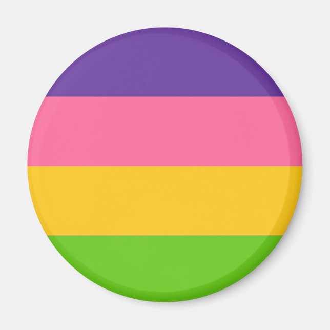 Imán Bandera del Orgullo Sáfico (Frente)