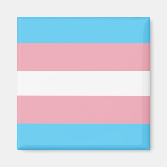 Imán Bandera del Orgullo Trans (Frente)