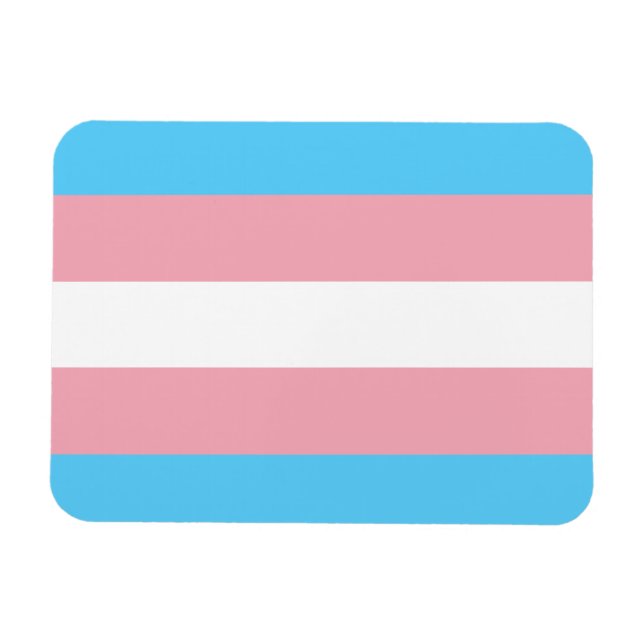 Imán Bandera del Orgullo Transgénero - Arcoiris LGBT (Horizontal)