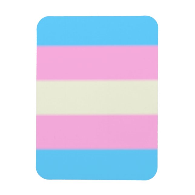 Imán Bandera del orgullo transgénero caído (Vertical)