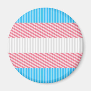 Imán Bandera del Orgullo Transgénero de Funky Boho Stri