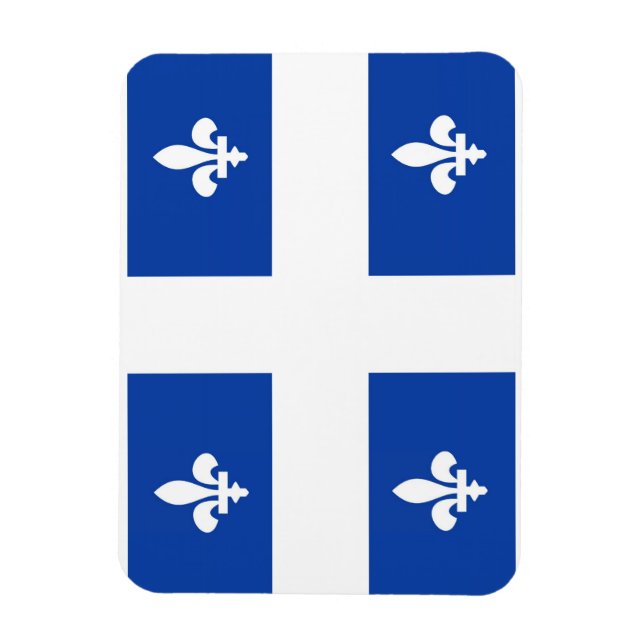 Imán bandera del país de quebec (Vertical)