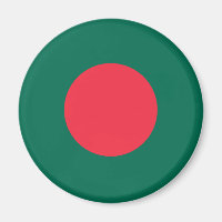 Bandera del país redondeada de Bangladesh símbolo 