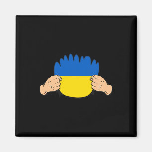 Imán Bandera del patrimonio de las raíces de Ucrania