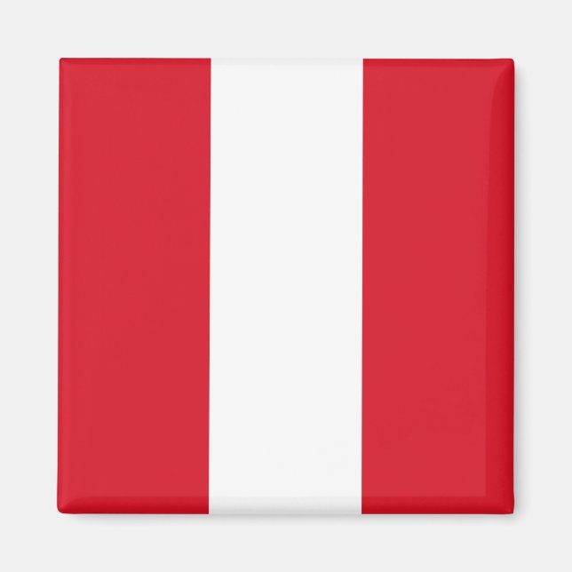 Imán Bandera del Perú (Bandera peruana) (Frente)