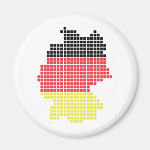 Imán bandera del pixel de Alemania