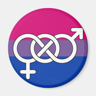 Imán Bandera del Símbolo de Orgullo Bisexual