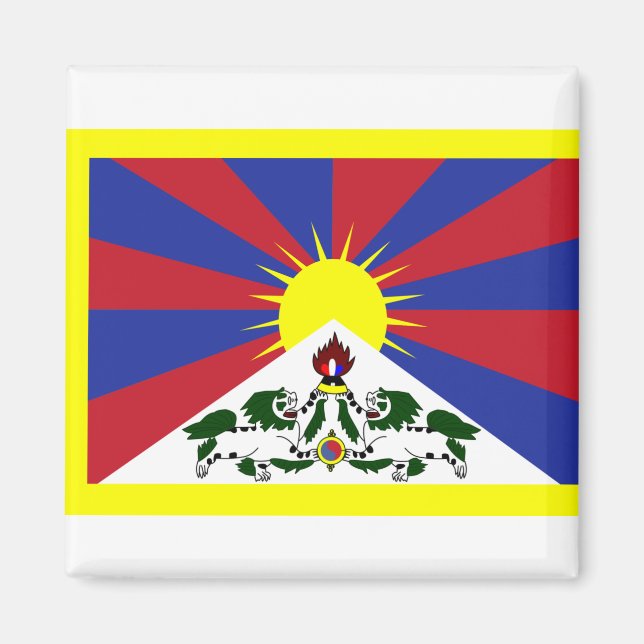 Imán Bandera del Tíbet (Frente)