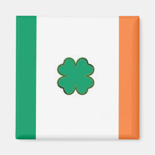 Imán Bandera del trébol de Irlanda