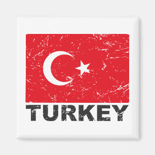 Imán Bandera del vintage de Turquía