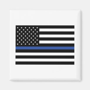 Imán Bandera delgada de la línea azul