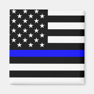 Imán Bandera delgada de la línea azul (Estados Unidos)