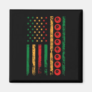 Imán Bandera deportiva estadounidense Mes de Historia N