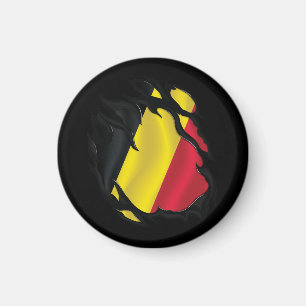 Imán Bandera Desgarrada de Bélgica