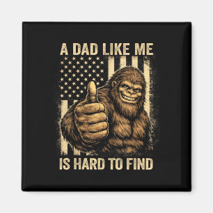 Imán Bandera divertida de Bigfoot, un padre como yo es 