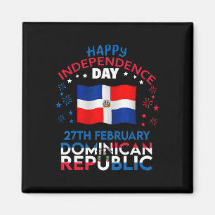 Imán Bandera dominicana del 180º Día de la Independenci
