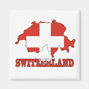 Imán Bandera en el mapa de Suiza