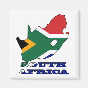 Imán Bandera en el mapa de Suráfrica