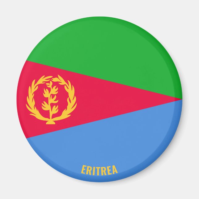 Imán Bandera eritrea encantadora patriótica (Frente)