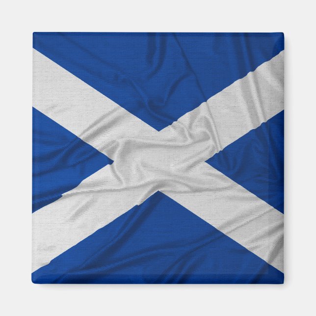 Imán Bandera escocesa arrugada (Frente)