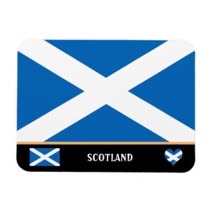 Imán Bandera escocesa y viajes por países de Escocia /