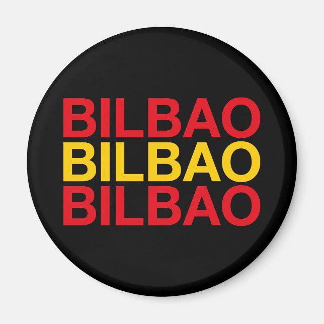Imán Bandera española de BILBAO (Frente)