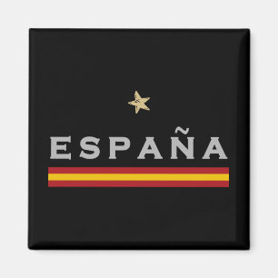 Imán Bandera española de hinchas de fútbol de camiseta 