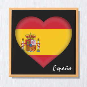 Imán Bandera española y viajes a España, hinchas de vac