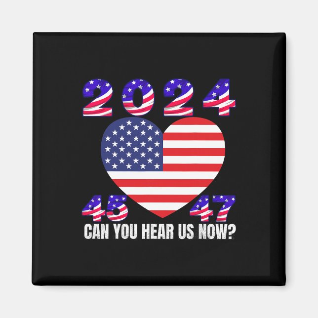 Imán Bandera Estadounidense 2020 Del Presidente Donald  (Frente)