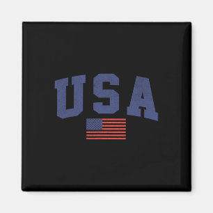 Imán Bandera Estadounidense 4 De Julio Americana Negrit