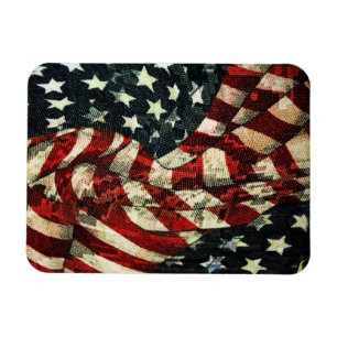 Imán Bandera estadounidense-camuflaje por Shirley Taylo