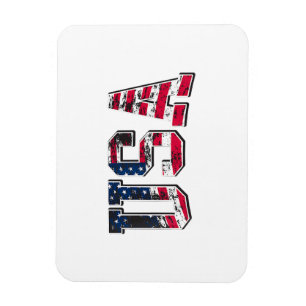 Imán Bandera estadounidense de época