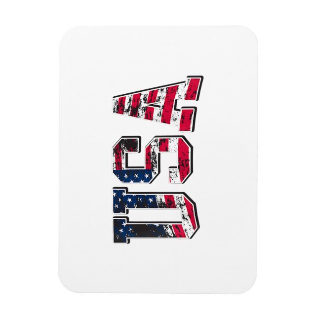 Imán Bandera estadounidense de época (Vertical)