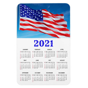 Imán Bandera estadounidense de Estados Unidos   Calenda