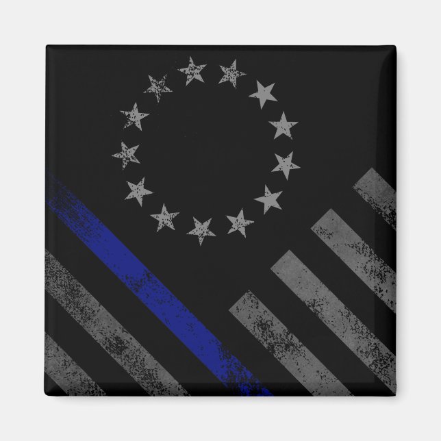 Imán Bandera estadounidense de la primera respuesta de  (Frente)