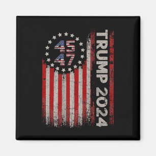 Imán Bandera estadounidense de Trump 2024