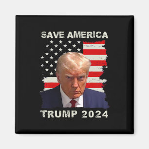 Imán Bandera estadounidense de Trump Free Shot 2024