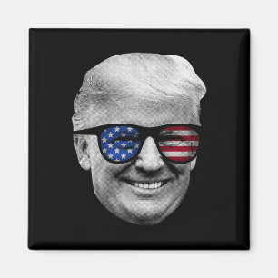 Imán Bandera Estadounidense Donald Trump 4 De Julio